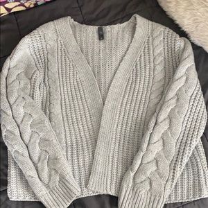 Light grey cardigan!